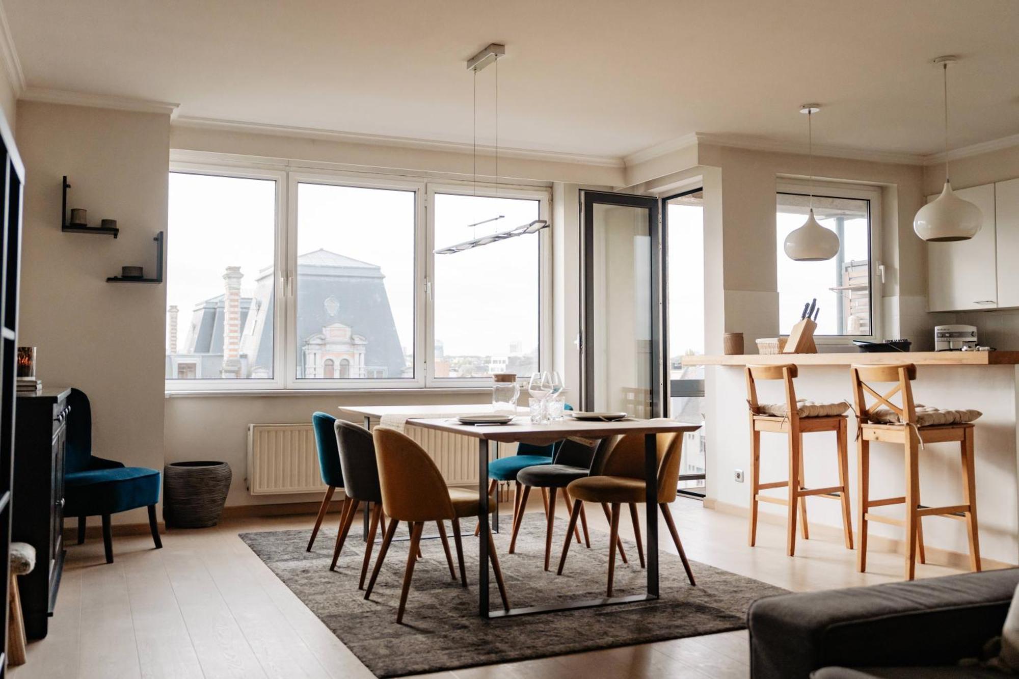 אנטוורפן Zonnig Appartement Met Prachtig Uitzicht Op A+Locatie מראה חיצוני תמונה